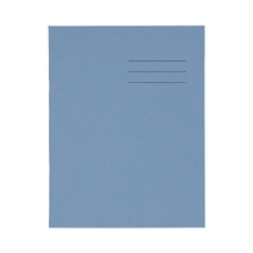 9x7" Exercise Book 80 Page, 8mm Ruled With Margin, Light Blue - Pack of 100